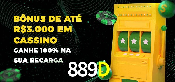 889D melhor bônus de depósito